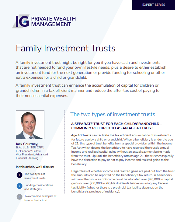 Whitepaper - Family Investment Trusts